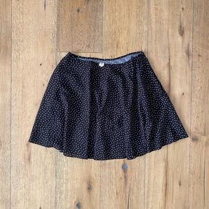 Solid & Striped Black Polka Dot Circle Skirt